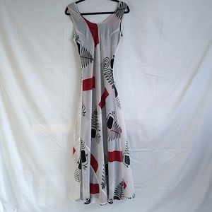 Chiffon reversible maxi dress